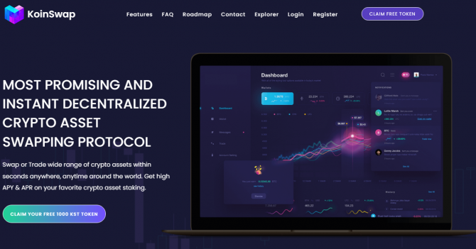 1000 KST токенов за регистрацию на Koinswap 1000 KST токенов за регистрацию на Koinswap
