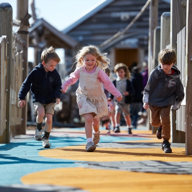 Соблюдайте ГОСТ: бортики, антискользкие поверхности. Родители советуют фотофиксацию — заметите износ заранее.