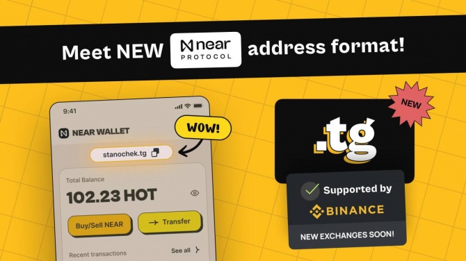 NEAR Protocol запустил свой кошелек в телеграм NEAR Wallet и раздает бесплатно токены HOT NEAR Protocol запустил свой кошелек в телеграм NEAR Wallet и раздает бесплатно токены HOT
