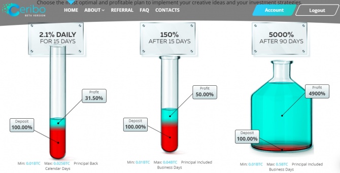 Ceribo - новый проект на блогах UNETOIN с доходностью 2.1% в день сроком на 15 дней Ceribo - новый проект на блогах UNETOIN с доходностью 2.1% в день сроком на 15 дней