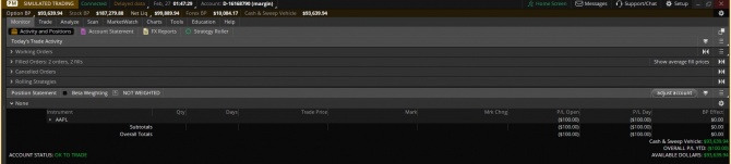 Как открыть демо счёт для торговли биржевыми опционами в thinkorswim Как открыть демо счёт для торговли биржевыми опционами в thinkorswim