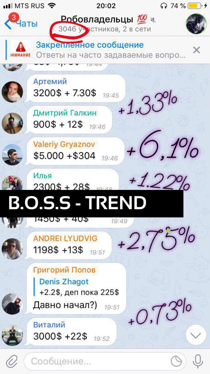 +61.78% за 3 дня — B.O.S.S реальность! +61.78% за 3 дня — B.O.S.S реальность!