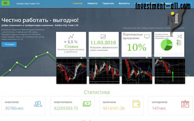 Инвестиционный трейдинговый проект Golden-City-Trade (голден сити трейд) — обзор и отзывы Инвестиционный трейдинговый проект Golden-City-Trade (голден сити трейд) — обзор и отзывы