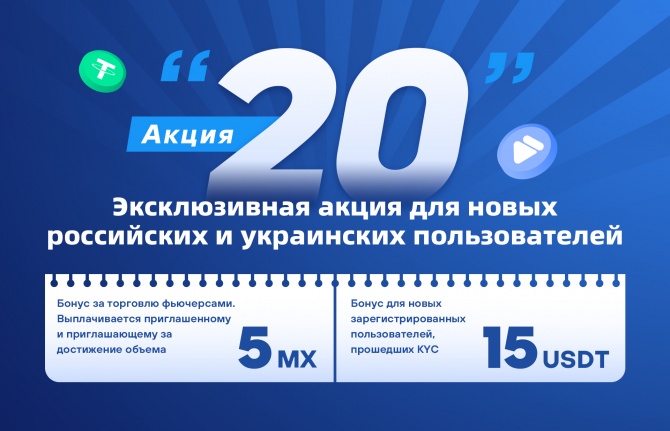 Криптобиржа MEXC дает бонус 15$ за регистрацию Криптобиржа MEXC дает бонус 15$ за регистрацию