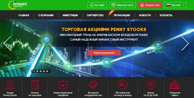Resonance Capital - новый долгосрочный проект в портфеле, наш вклад 500$ Resonance Capital - новый долгосрочный проект в портфеле, наш вклад 500$
