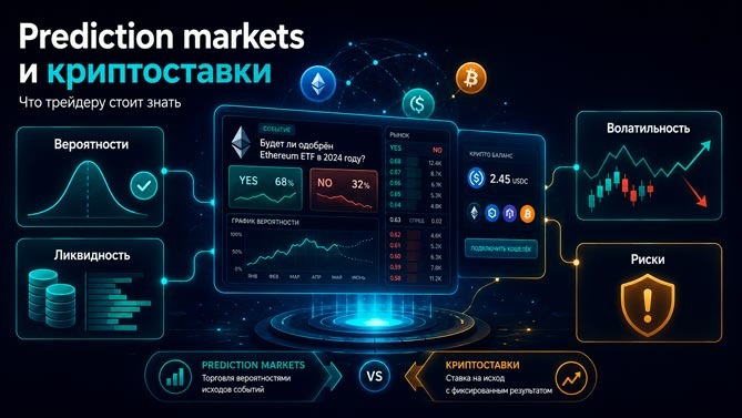 � ��������� ����� ����� ������������ � ������ &mdash; ��� �� ������ ���������� ���������, � ������ �������������� ������ � ������ �����-���������. �� ��������� ��������� ��� ������� prediction markets &mdash; ������ ��������� &mdash; ����� �� �������� ������������ � �������� � ������������ ���������. Polymarket, Kalshi, Augur � ������ ��������, ��� ��������� �������� ������ ������� ����� �� ��� �� ���������, ��� � �������� ����: ����� ��������, ������, ����������� � ��������. ��� ��������, ���������� � ������ ��� ������, ��� �� &laquo;������ � ����������&raquo;, � �������������� �������� ���������� �� ����� �����������.